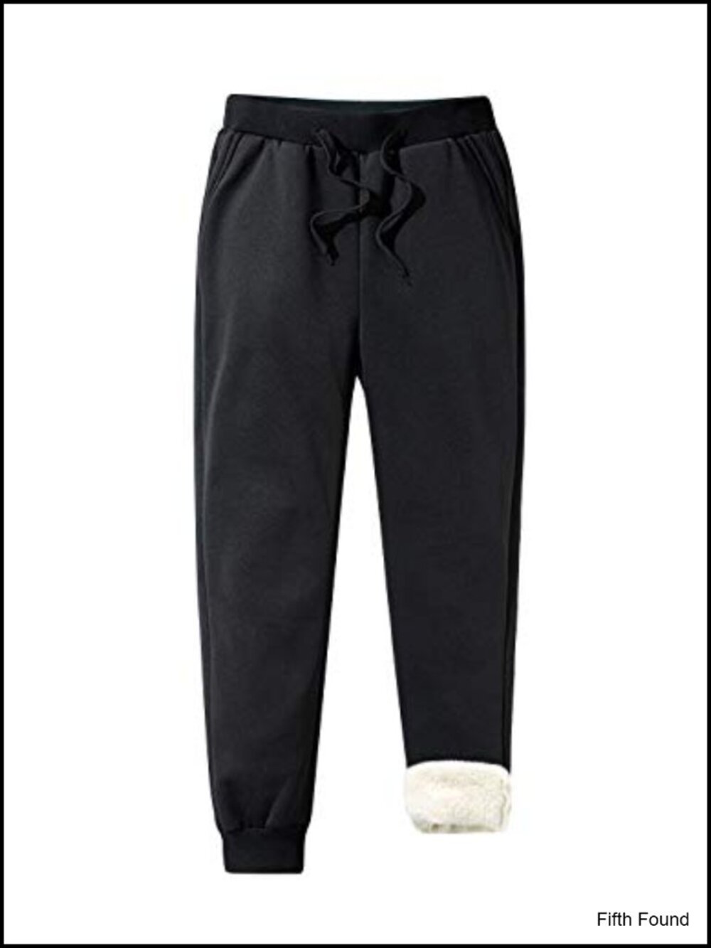 Men's Sherpa Lined Fleece Sweatpants Warm Athletic Jogger Pants with Zipper